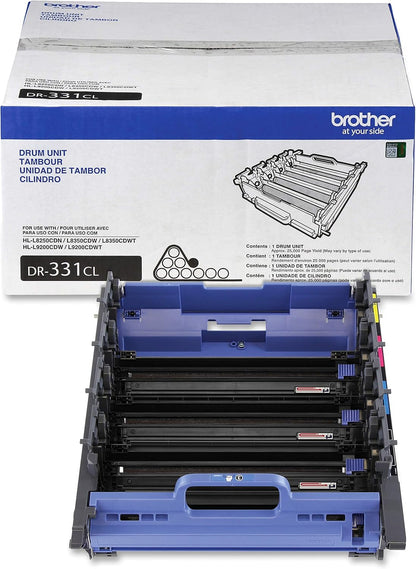Brother DR331CL Laser Printer's Imaging Drum Unit Set for Home, 2500-Page Yield (Like New)