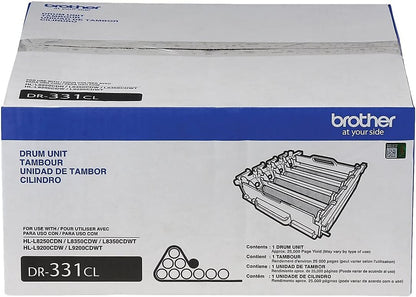 Brother DR331CL Laser Printer's Imaging Drum Unit Set for Home, 2500-Page Yield (Like New)