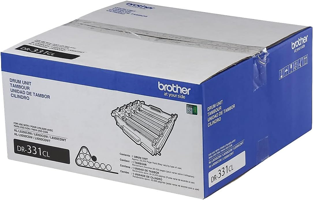Brother DR331CL Laser Printer's Imaging Drum Unit Set for Home, 2500-Page Yield (Like New)
