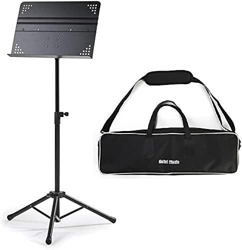 Hola! Music HM-MS+ Professional Folding Orchestra Sheet Music Stand w/Carry Bag (Like New)