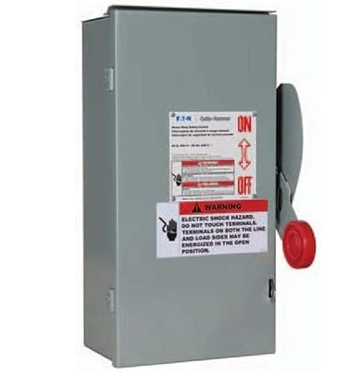 Eaton DH161URKN Copper Non-Fusible NEMA 3R Disconnect Switch, 600 Volts (Like New)