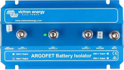 Victron Energy 100-3AC 2-Ports 100A 12/24V Battery Isolator Argofet System, Blue (Used)
