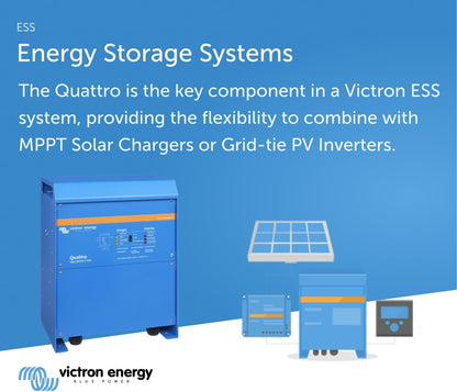 Victron Energy Quattro 5000VA 24-Volt High Pure Sine Wave Inverter, 120 Volts (Like New, No Retail Box)