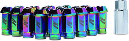 Mishimoto MMLG-125-LOCKNC Aluminum Locking Lug Nuts, M12 x 1.25 - Neo Chrome (Like New)