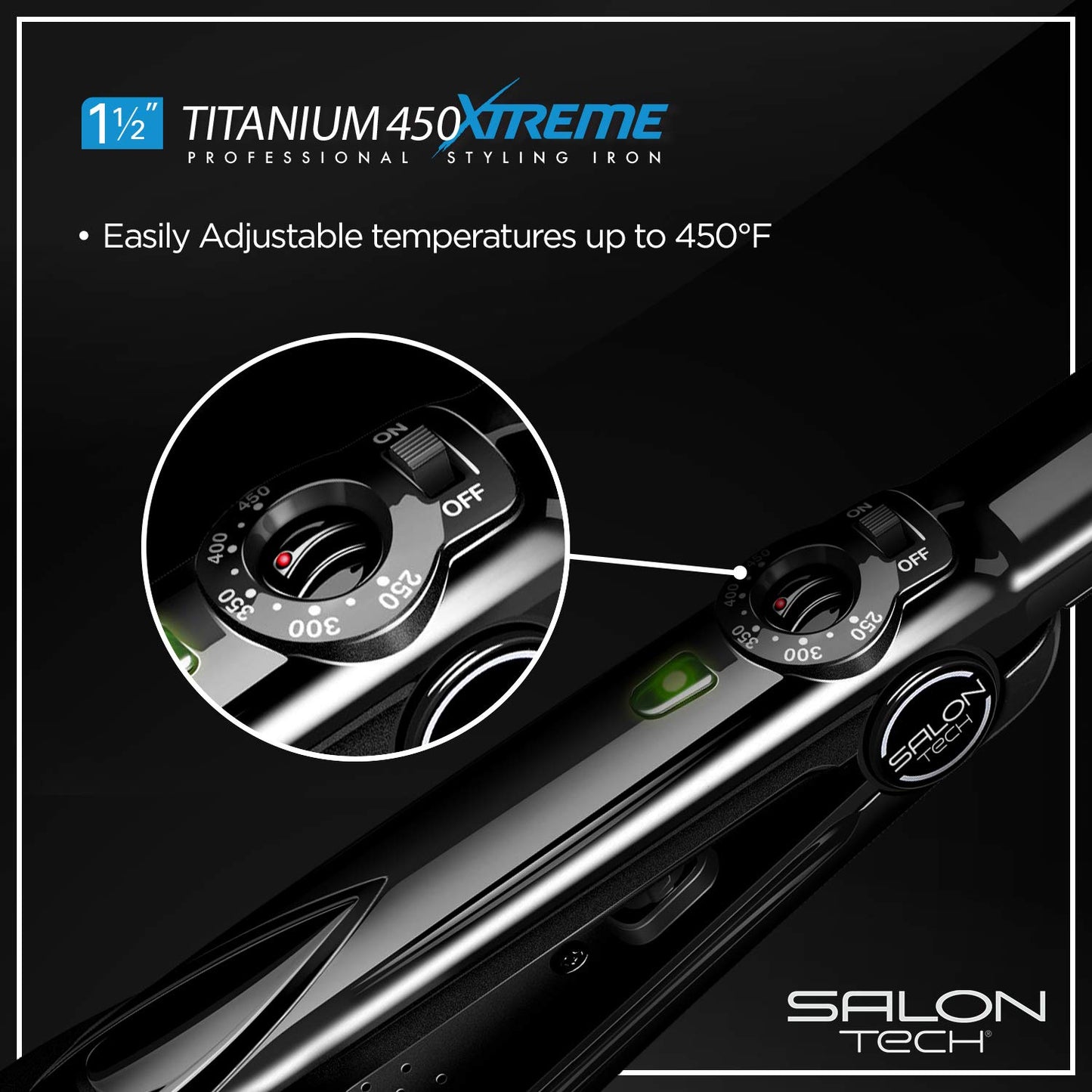Salon Tech B00Peqhewm Titanium Xtreme Flat Iron for Heat Activated Treatments (Used)