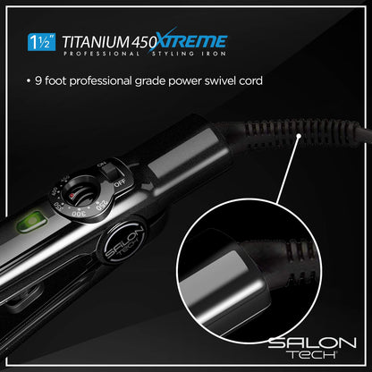 Salon Tech B00Peqhewm Titanium Xtreme Flat Iron for Heat Activated Treatments (Used)