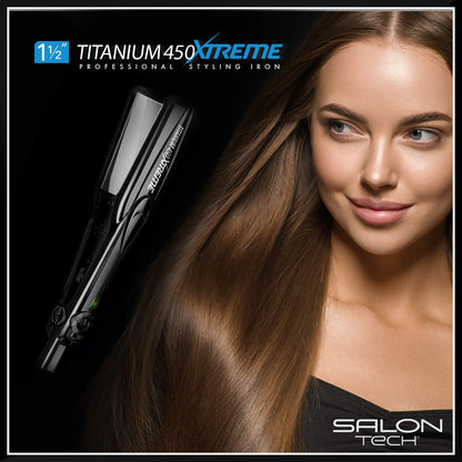 Salon Tech B00Peqhewm Titanium Xtreme Flat Iron for Heat Activated Treatments (Used)