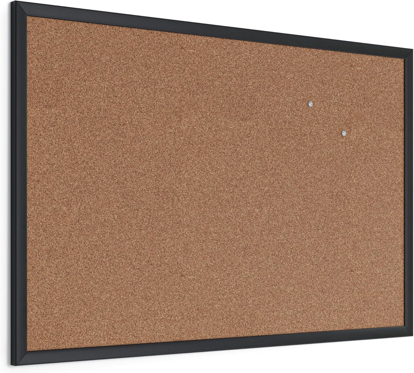 U Brands 301U00-01 Rectangular Solid Cork Pristine Bulletin Board w/ Wall Mount (Like New)