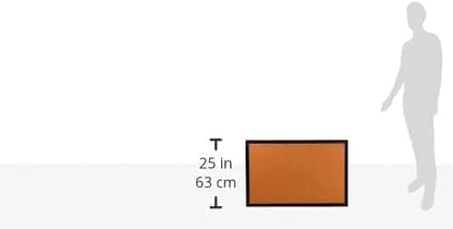 U Brands 301U00-01 Rectangular Solid Cork Pristine Bulletin Board w/ Wall Mount (Like New)