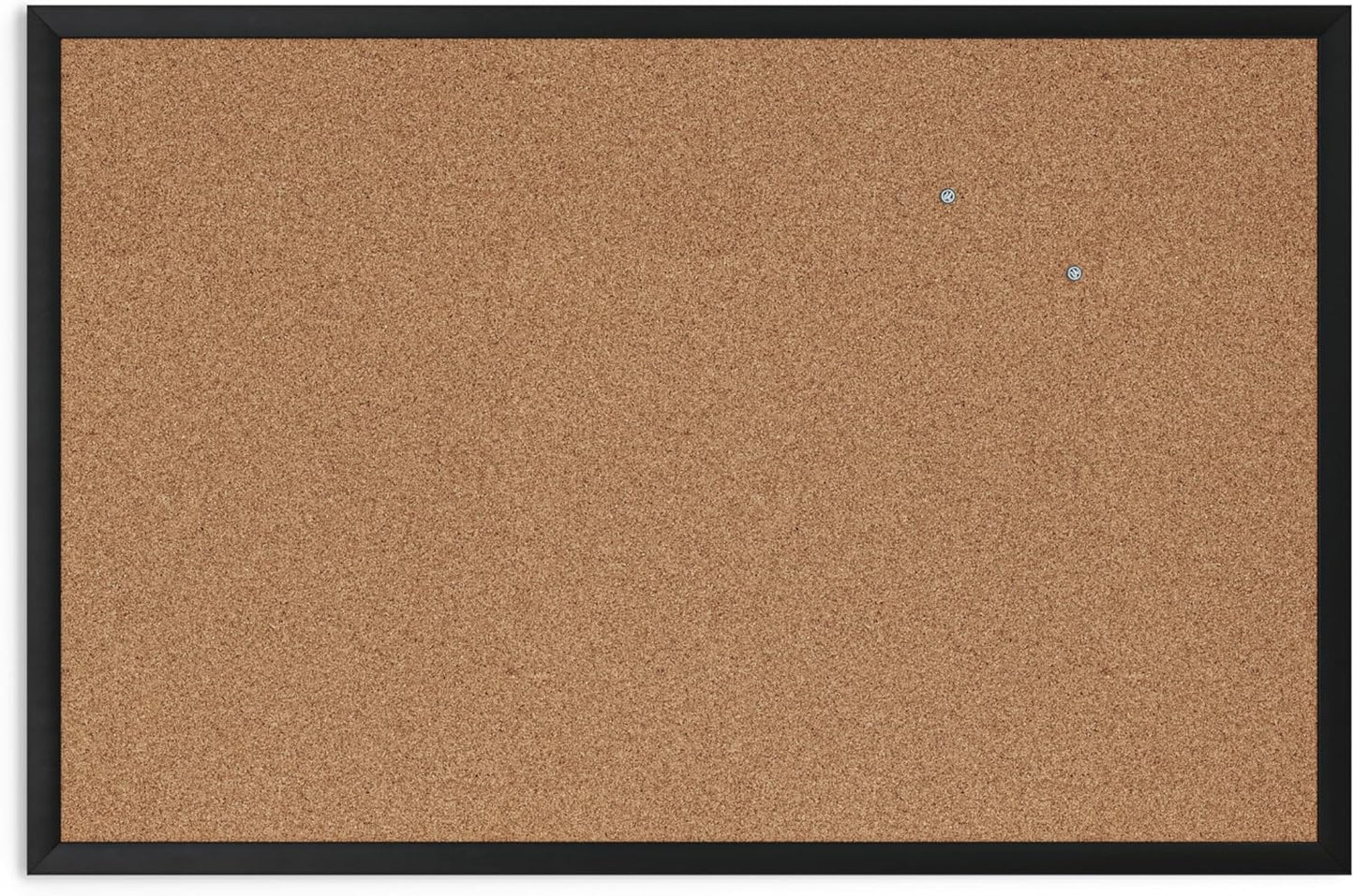 U Brands 301U00-01 Rectangular Solid Cork Pristine Bulletin Board w/ Wall Mount (Used)