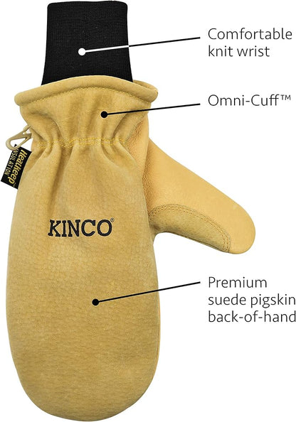 Kinco Premium Leather Work and Ski Mitt w/ Waterproof Wax - Pigskin, S (1 Pack) (Used)