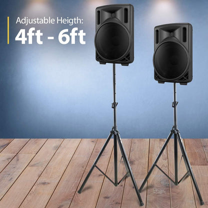 Hola! Music Professional PA Tripod Stand 4-6ft Adjustable (HPS-200S) (Like New)