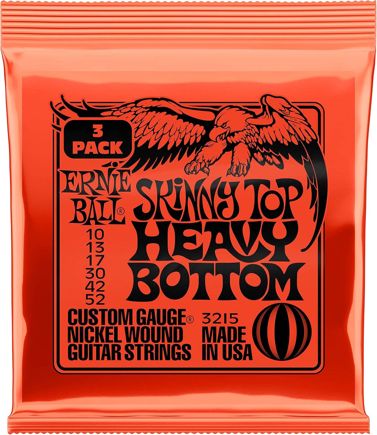 Ernie Ball Skinny Top Heavy Bottom Slinky Nickel Wound Electric Guitar Strings (New)