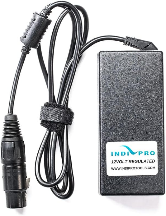 IndiPRO IP4PPSOB 10A AC Power Supply 4-Pin XLR 12V 6A Adapter for Cameras, Black (Like New)