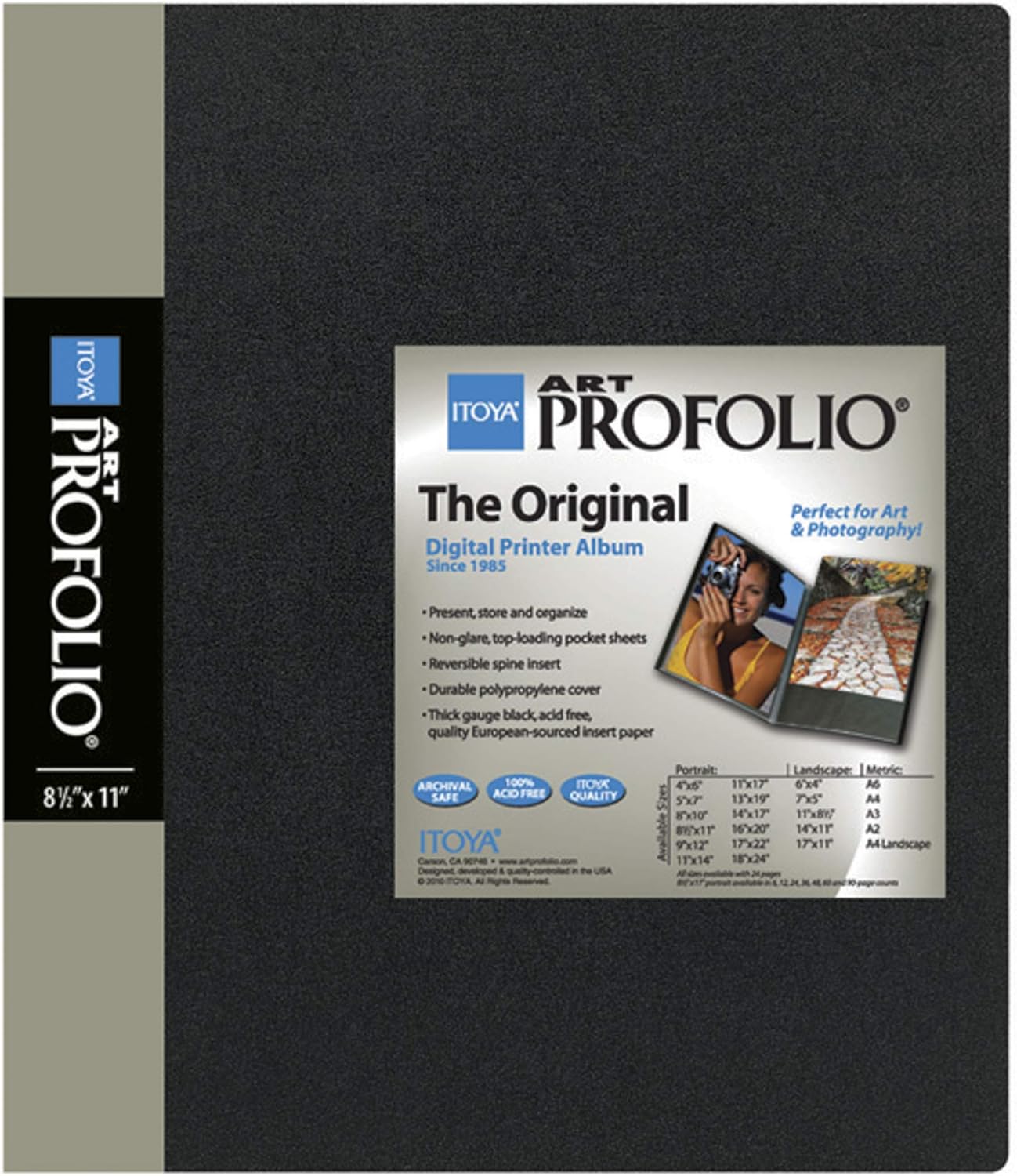 Itoya 8.5"x11" ProFolio Classic Art Portfolio Binder, 48 Pages Presentation Book (Like New)