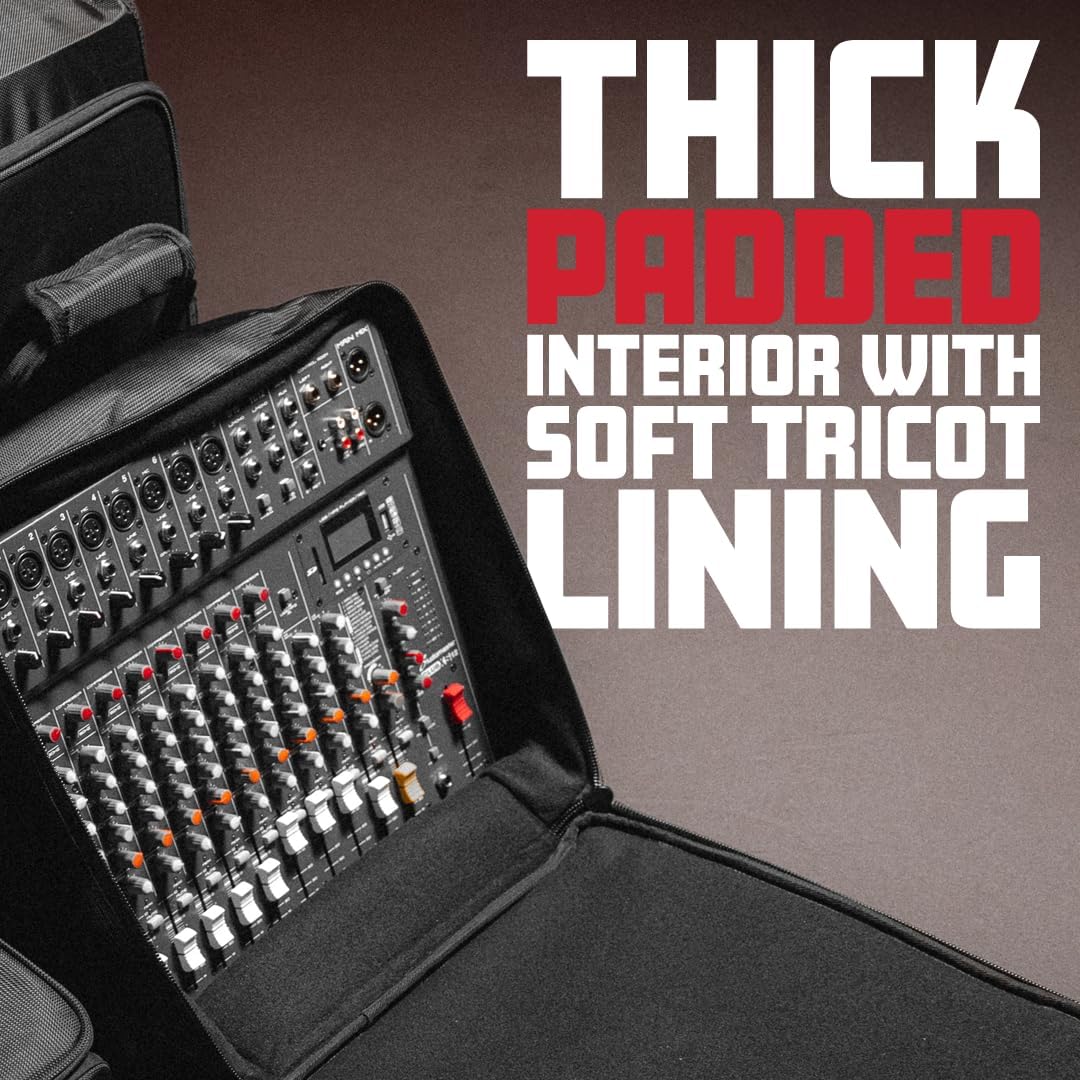 Gator Cases Padded Nylon Mixer/Gear Bag Removable Strap,15.5"x15"x5.5" - Black (Like New)