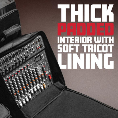 Gator Cases Padded Nylon Mixer/Gear Bag Removable Strap,15.5"x15"x5.5" - Black (Like New)