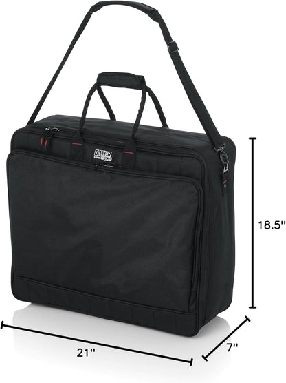 Gator Padded Nylon Zipper Mixer/Gear Carry Bag with Removable Strap - Black (Like New)