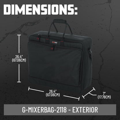 Gator Cases Padded Nylon Zipper Solid Mixer/Gear Carry Bag with Removable Strap (Like New, No Retail Box)