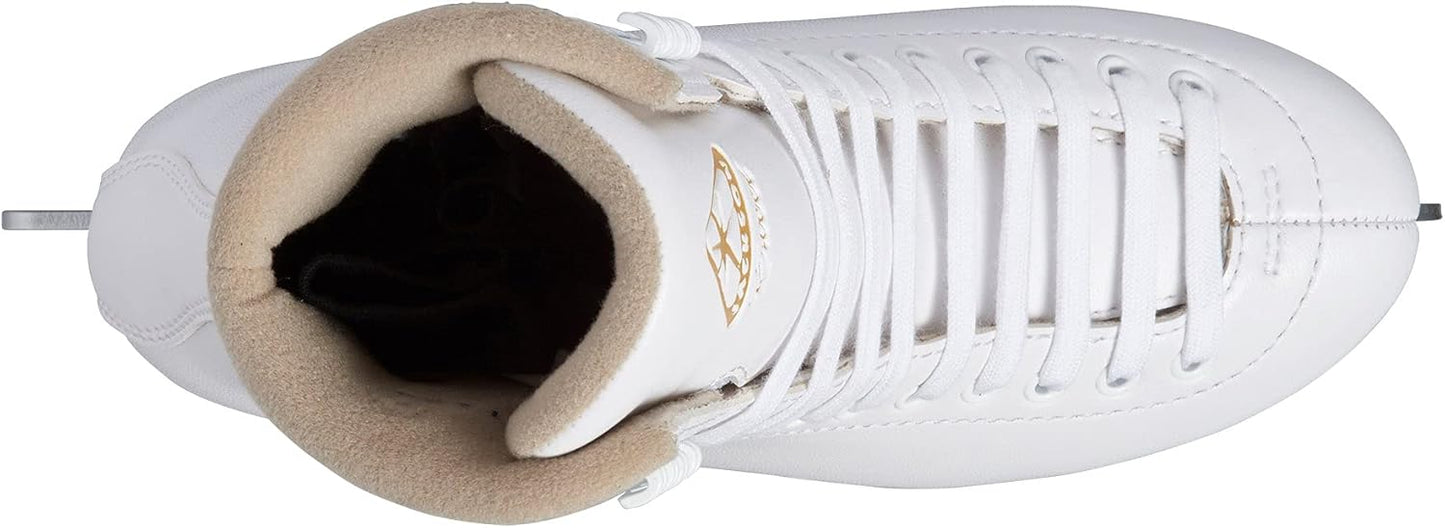 Jackson Ultima Excel Womens Figure Ice Skates, PVC Sole, White, Womens Size-9.0 (Used)