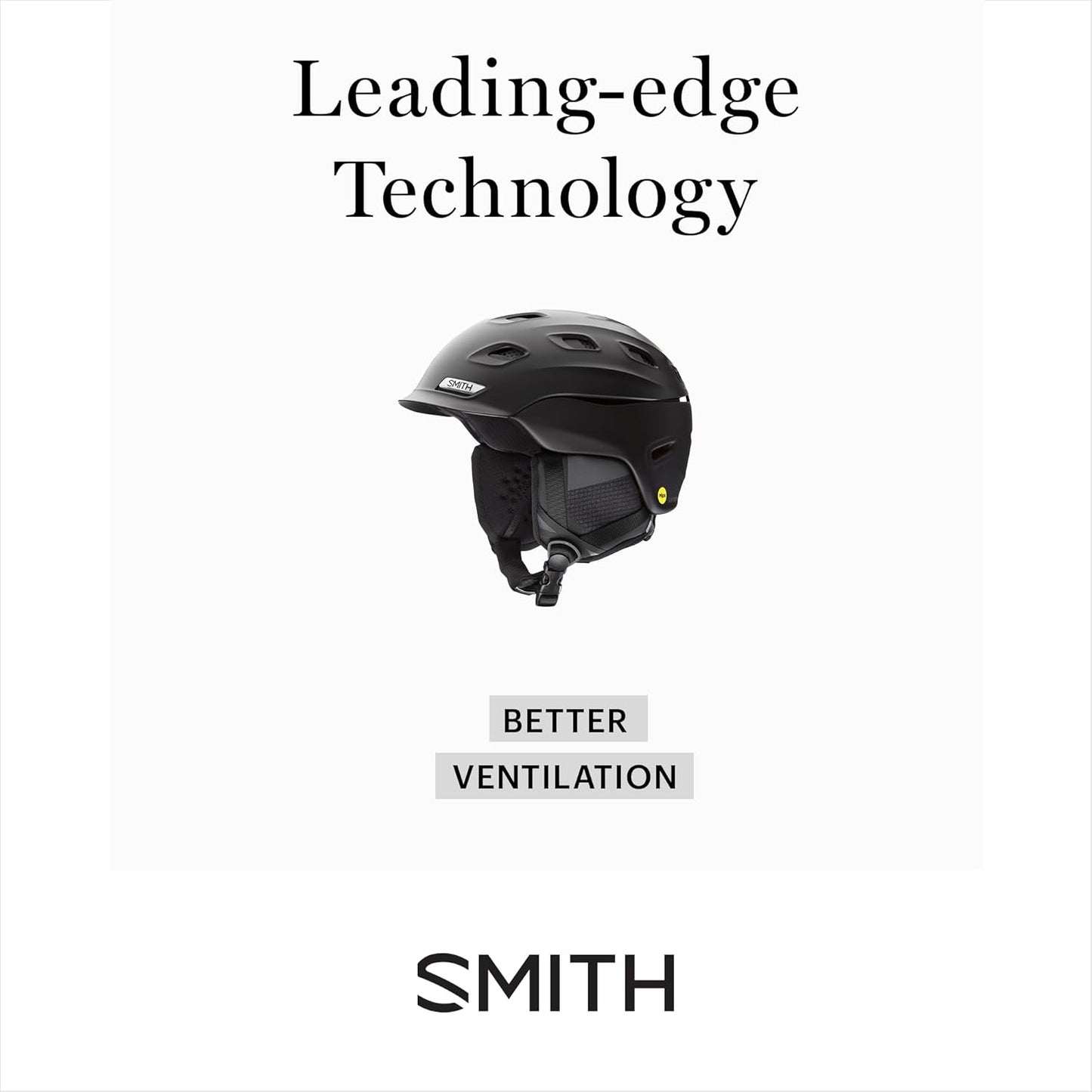 SMITH Holt Snow Classic & Lightweight Helmet for Adult, Matte Black - Large (Used, No Retail Box)