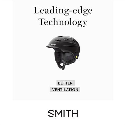 SMITH Holt Snow Classic & Lightweight Helmet for Adult, Matte Black - Large (Used, No Retail Box)