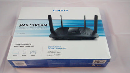 Linksys EA8500 AC2600 Dual-Band MU-MIMO Gigabit WiFi Router w/ USB 3.0 and eSATA (New, Damaged Retail Box)