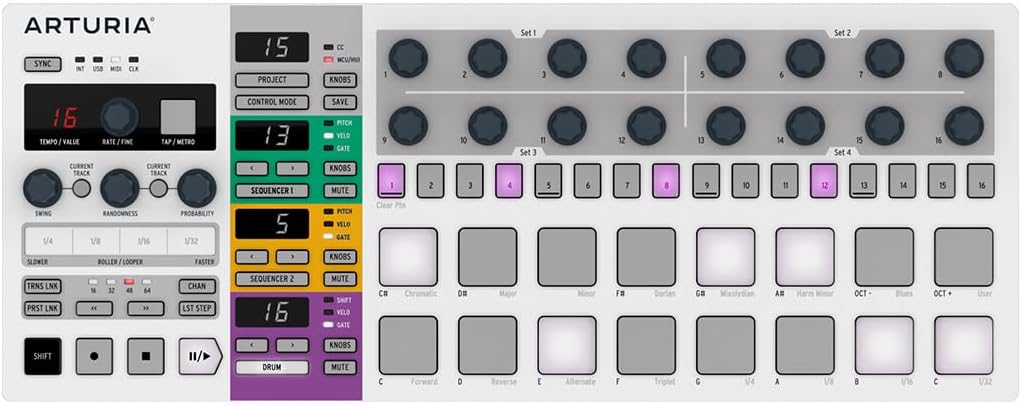 Arturia BeatStep Pro Controller and Sequencer - White (Used)