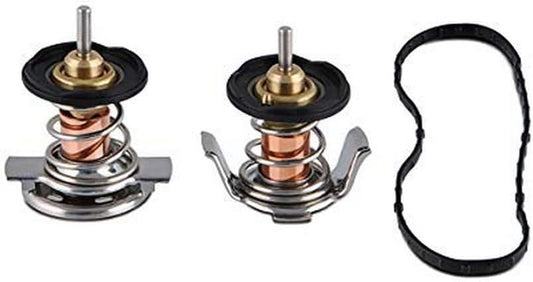 Mishimoto Low Temperature Car Thermostat fits Ford 6.4L - Silver, (Set of 2) (Like New)