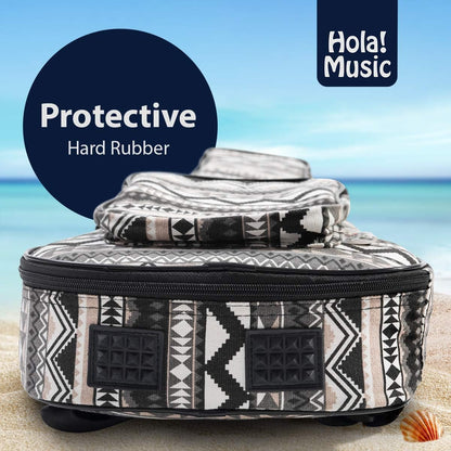 Hola! Music 24" Nylon Padded Concert Ukulele Bag with Accessory Utility Pocket (Like New, No Retail Box)