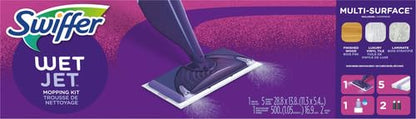 Swiffer WetJet Proctor & Gamble Lightweight Mopping Kit for Adult, Silver/Purple (Like New)