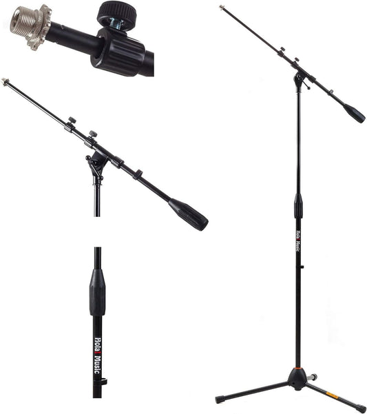 Hola! Music HPS-101AB Mic Stand w/ Adjustable Height for Home, Studio, Office (Used)