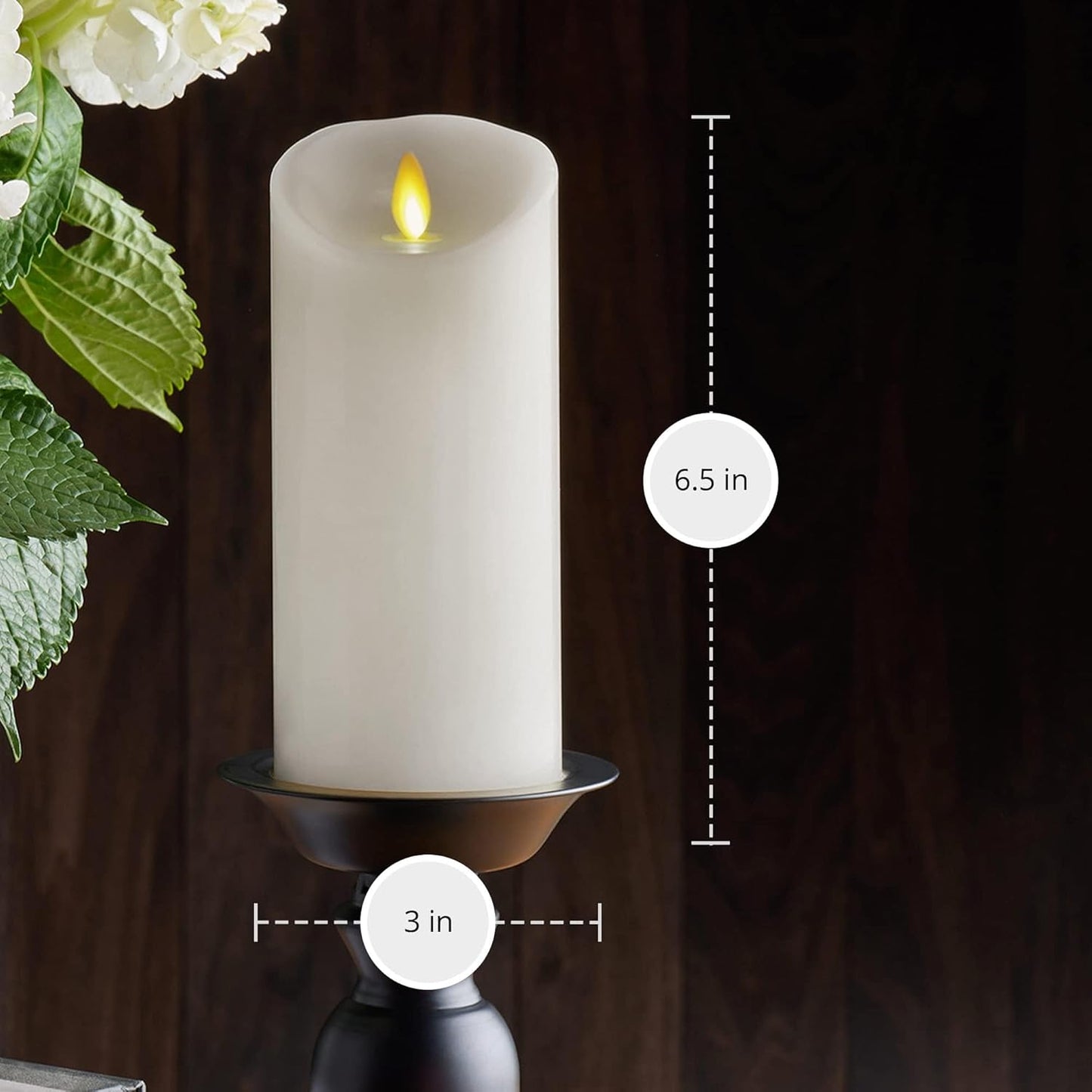 Luminara Indoor Paraffin Wax Moving Flame Flameless LED Candle for Decoration (Like New)