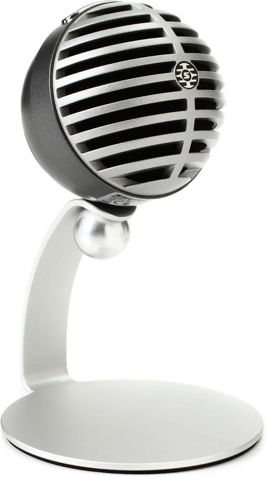 Shure MV5-LTG Digital Corded USB Condenser Microphone for Recording, Silver (Used)