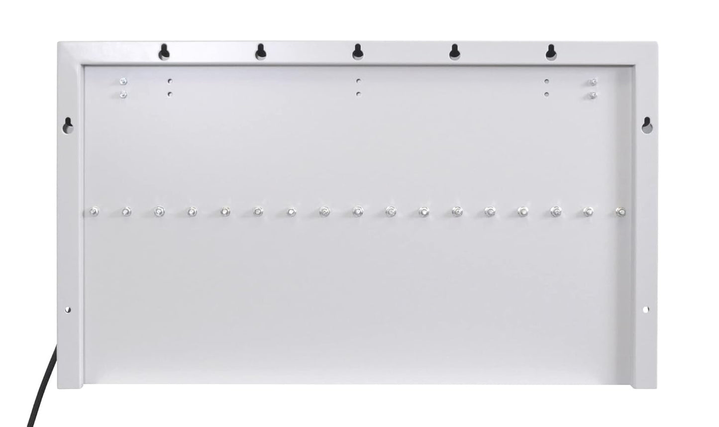 Luxor LLTMW16-G Wall/Desk Office Tablet Charging Station, Holds 16 Devices, Gray (Used)