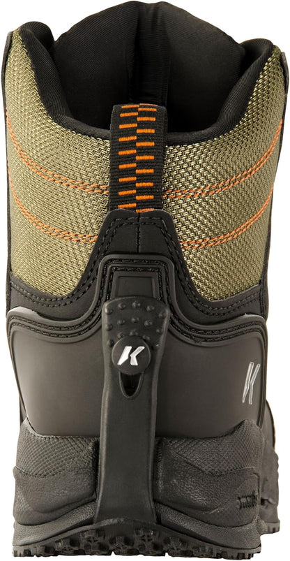 Korkers Fishing Greenback Lace-Up Waterproof Wading Boots for Adult, Rubber Sole (Like New)