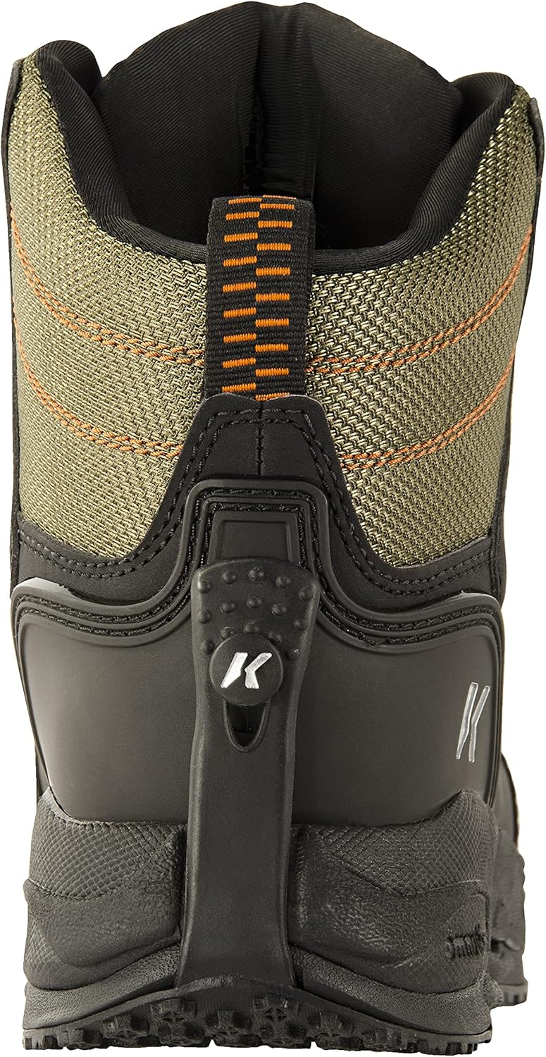 Korkers Fishing Greenback Lace-Up Waterproof Wading Boots for Adult, Rubber Sole (Like New)