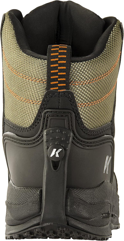 Korkers Fishing Greenback Lace-Up Waterproof Wading Boots for Adult, Rubber Sole (Like New)