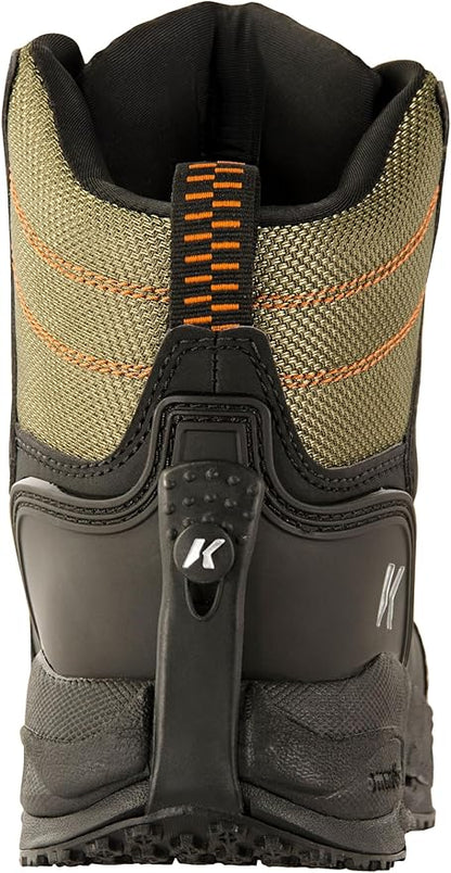 Korkers Greenback Wading Boots for Unisex-Adult, Size 14 - Dried Herb/Black (New)