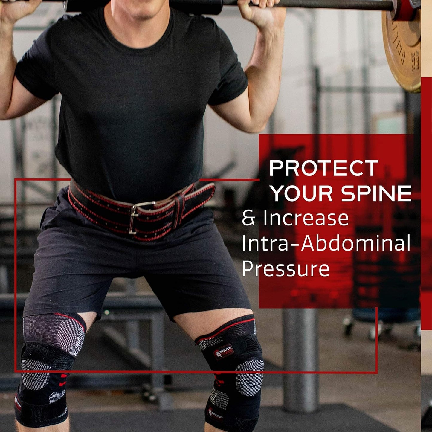 Dark Iron Fitness Weight Lifting Leather Belt for Men & Women, X-Large - Black (Like New, No Retail Box)