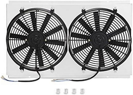 Mishimoto Silver MMFS-CHE-68 Aluminum Fan Shroud for Chevrolet Chevelle 1968-72' (Like New)
