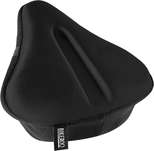 Bikeroo Comfort Gel Bike Seat Cushion Cover, Universal Fit for Peloton - Black (Like New, No Retail Box)