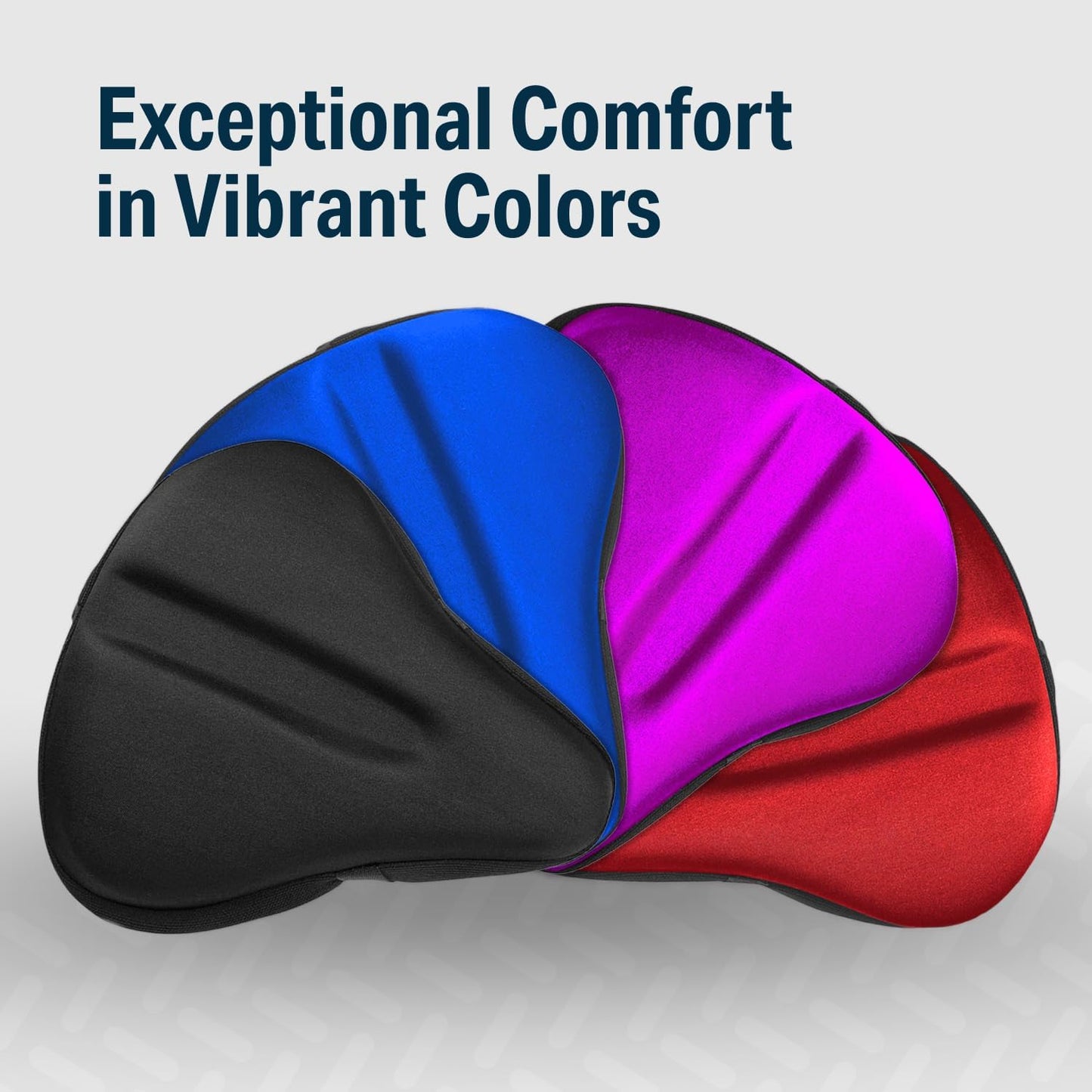 Bikeroo Comfort Gel Bike Seat Cushion Cover, Universal Fit for Peloton - Black (Like New, No Retail Box)