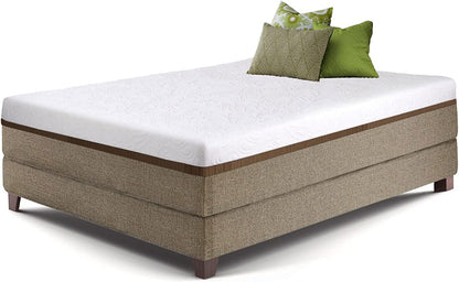 Live & Sleep 12 Inches Medium-Firm Gel Memory Foam Mattress, Queen - White (Like New)