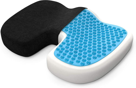 Bonmedico Memory Foam Washable Seat Cushion for Back Support and Sitting Comfort (Like New)