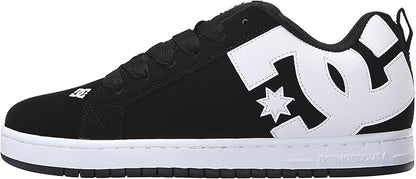 DC Men's Court Graffik Lightweight Skateboarding Shoes, Comfortable Street Style (Like New, Damaged Retail Box)