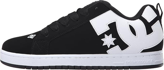 DC Men's Court Graffik Lightweight Skateboarding Shoes, Comfortable Street Style (Like New, Damaged Retail Box)