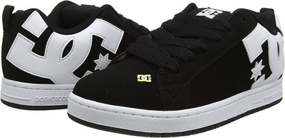DC Men's Court Graffik Lightweight Skateboarding Shoes, Comfortable Street Style (Like New, Damaged Retail Box)