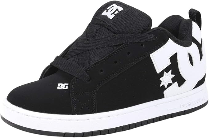 DC Men's Court Graffik Lightweight Skateboarding Shoes, Comfortable Street Style (Like New, Damaged Retail Box)