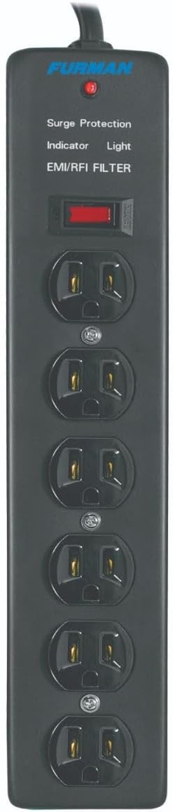 Furman SS-6 AC 6 Outlet Surge Strip Power Block with EMI/RFI Attenuation (Like New)
